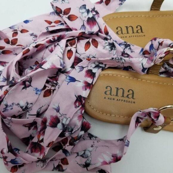 Ana A New Approach Sailor Floral Tie Gladiator Sandals Size 7.5 M - Picture 11 of 12